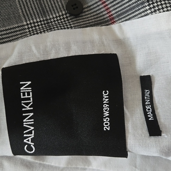 Calvin Klein Runway Simon Plaid Blazer 205W39NYC US Size 12 IT Size 48 - Picture 9 of 16